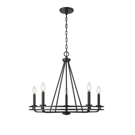 Millennium Lighting Jody 5Lt 27" Chandelier, Black