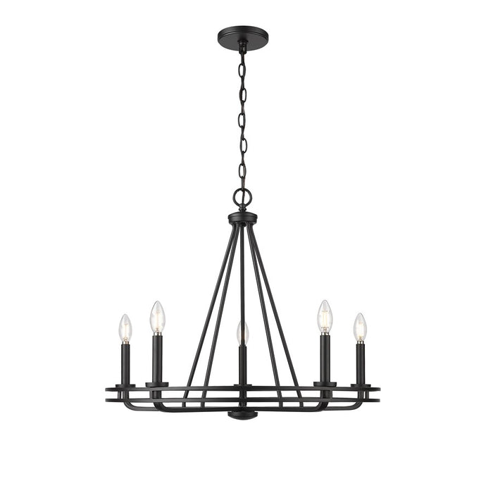 Millennium Lighting Jody 5Lt 27" Chandelier, Black