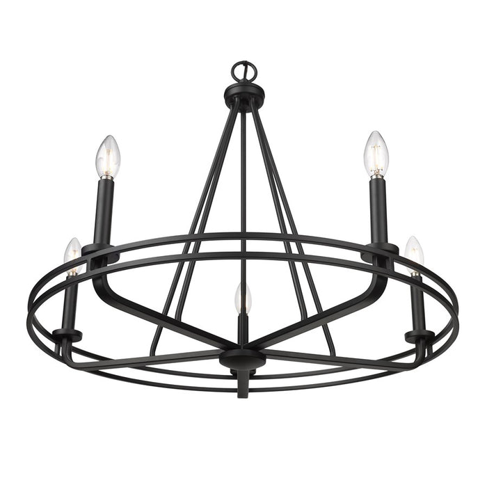 Millennium Lighting Jody 5Lt 27" Chandelier, Black
