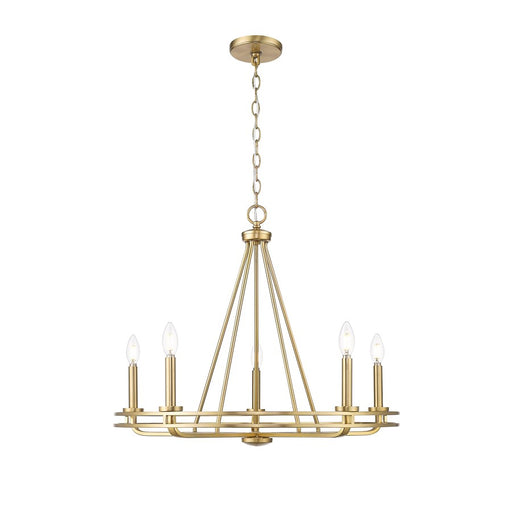 Millennium Lighting Jody 5Lt 27" Chandelier, Vintage Brass