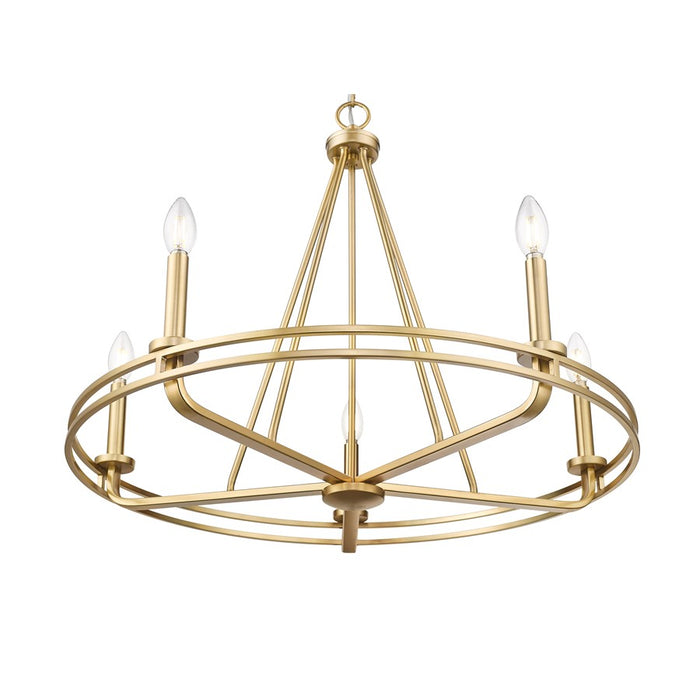Millennium Lighting Jody 5Lt 27" Chandelier, Vintage Brass