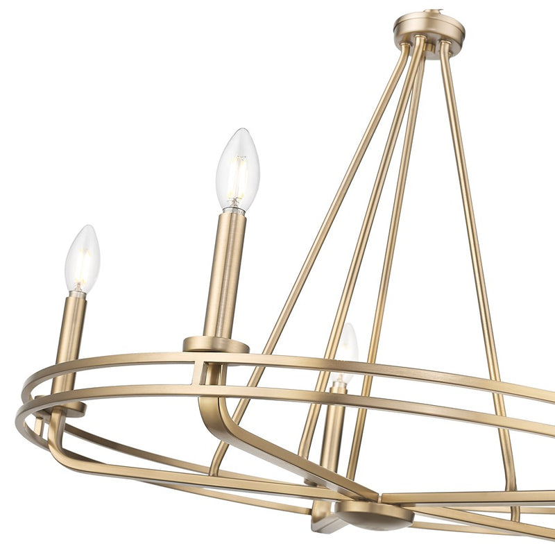 Millennium Lighting Jody 5Lt 27" Chandelier, Vintage Brass