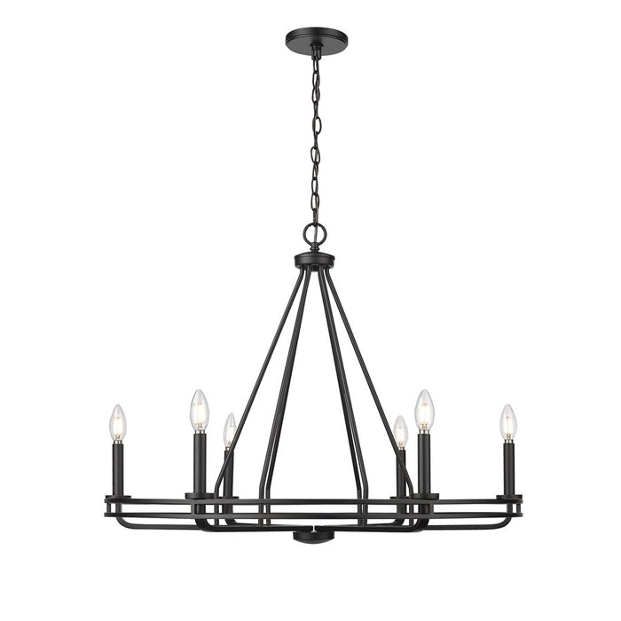 Millennium Lighting Jody 6Lt 33" Chandelier, Black