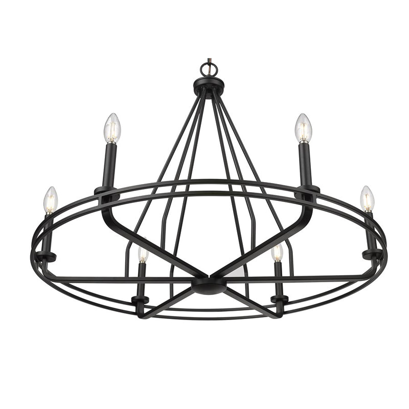 Millennium Lighting Jody 6Lt 33" Chandelier, Black