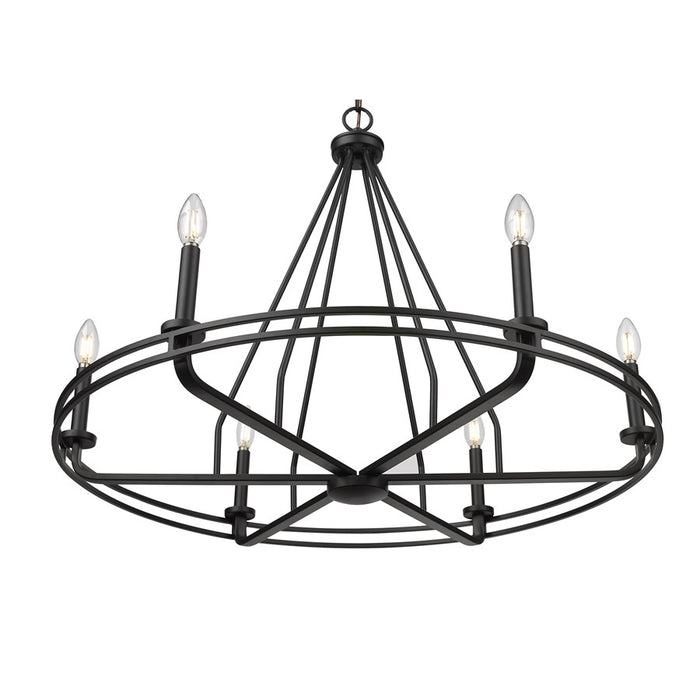 Millennium Lighting Jody 6Lt 33" Chandelier, Black