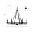 Millennium Lighting Jody 6Lt 33" Chandelier, Black