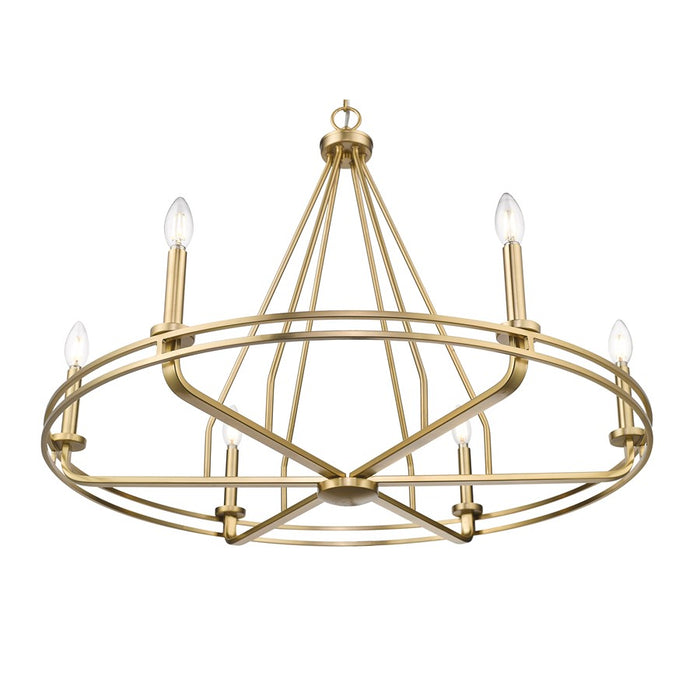 Millennium Lighting Jody 6Lt 33" Chandelier, Vintage Brass