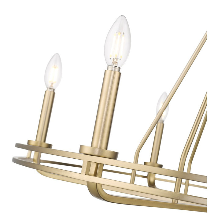 Millennium Lighting Jody 6Lt 33" Chandelier, Vintage Brass