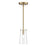 Millennium Lighting Maccan 1Lt 5" Pendant, Vintage Brass/Clear