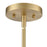 Millennium Lighting Maccan 1Lt 5" Pendant, Vintage Brass/Clear