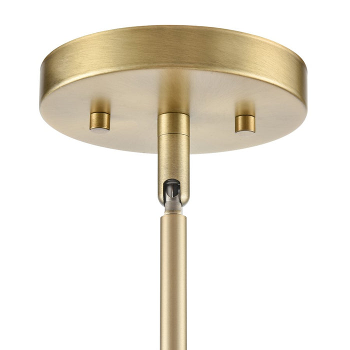 Millennium Lighting Maccan 8Lt 39" Chandelier, Vintage Brass/Clear