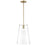 Millennium Lighting Maccan 1Lt 12" Pendant, Vintage Brass/Clear