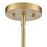 Millennium Lighting Maccan 1Lt 12" Pendant, Vintage Brass/Clear