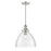 Millennium Lighting Khrisa 1Lt 15" Pendant, BN/Clear Hammered