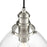 Millennium Lighting Khrisa 1Lt 15" Pendant, BN/Clear Hammered
