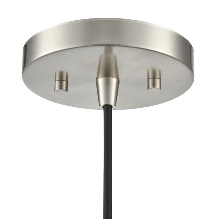 Millennium Lighting Khrisa 1Lt 15" Pendant, BN/Clear Hammered