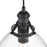Millennium Lighting Khrisa 1Lt 15" Pendant, Black/Clear Hammered