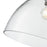 Millennium Lighting Khrisa 1Lt 15" Pendant, PN/Clear Hammered