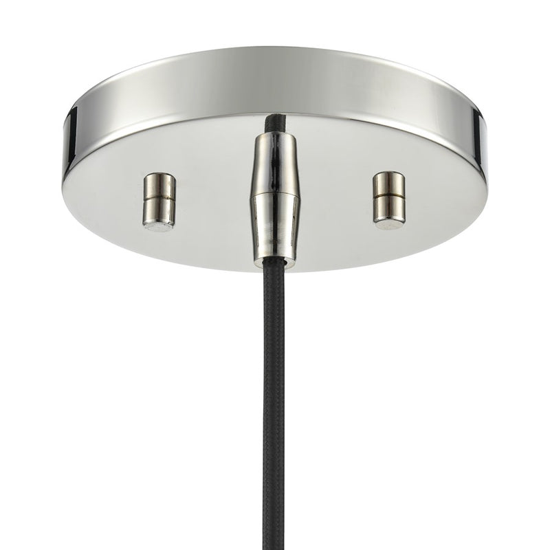 Millennium Lighting Khrisa 1Lt 15" Pendant, PN/Clear Hammered