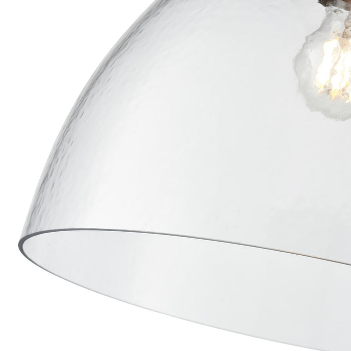 Millennium Lighting Khrisa 1Lt 15" Pendant, Brass/Clear Hammered