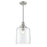 Millennium Lighting Khrisa 1Lt 16" Pendant, BN/Clear Hammered - 218201-BN