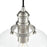 Millennium Lighting Khrisa 1Lt 16" Pendant, BN/Clear Hammered