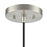 Millennium Lighting Khrisa 1Lt 16" Pendant, BN/Clear Hammered