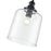 Millennium Lighting Khrisa 1Lt 16" Pendant, Black/Clear Hammered