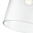 Millennium Lighting Khrisa 1Lt 16" Pendant, Black/Clear Hammered