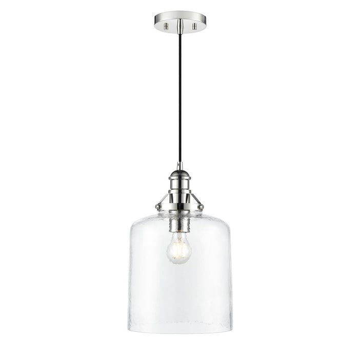 Millennium Lighting Khrisa 1Lt 16" Pendant, PN/Clear Hammered