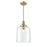 Millennium Lighting Khrisa 1Lt 16" Pendant, Brass/Clear Hammered - 218201-VB