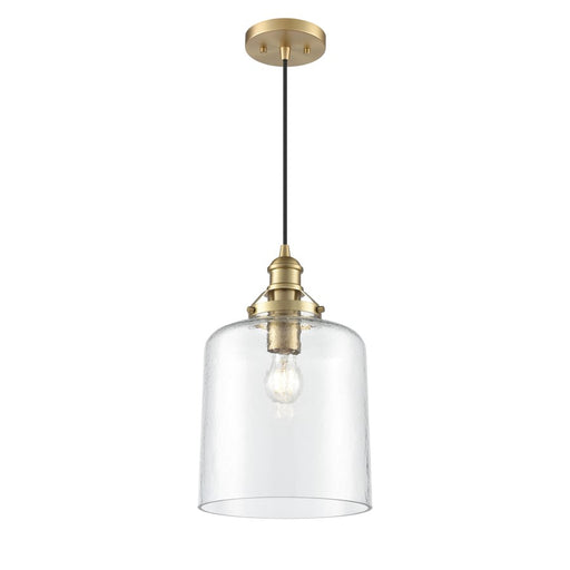 Millennium Lighting Khrisa 1Lt 16" Pendant, Brass/Clear Hammered - 218201-VB
