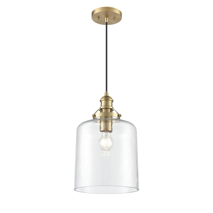 Millennium Lighting Khrisa 1Lt 16" Pendant, Brass/Clear Hammered - 218201-VB
