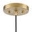 Millennium Lighting Khrisa 1Lt 16" Pendant, Brass/Clear Hammered