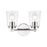 Millennium Lighting Lauryn 2Lt 14" Vanity, Nickel/Clear Seeded