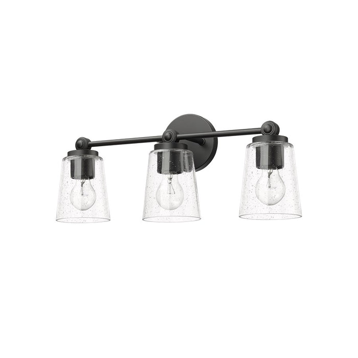 Millennium Lighting Lauryn 3Lt Vanity, Black/Clear