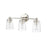 Millennium Lighting Lauryn 3Lt Vanity, Polished Nickel/Clear