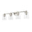 Millennium Lighting Lauryn 4Lt Vanity, Polished Nickel/Clear