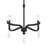 Millennium Lighting Viremont 4 Light Chandelier, Matte Black