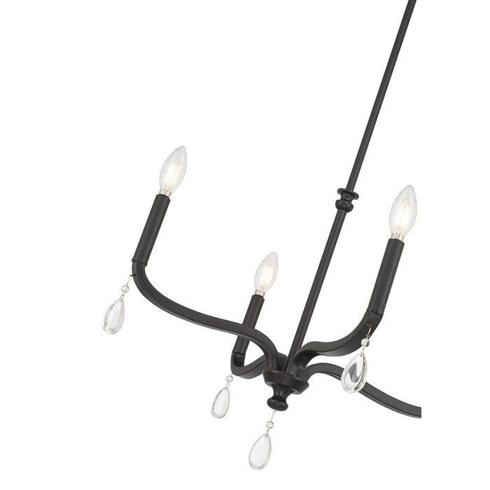 Millennium Lighting Viremont 4 Light Chandelier, Matte Black