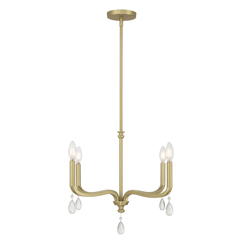 Millennium Lighting Viremont 4Lt Chandelier, Vintage Brass