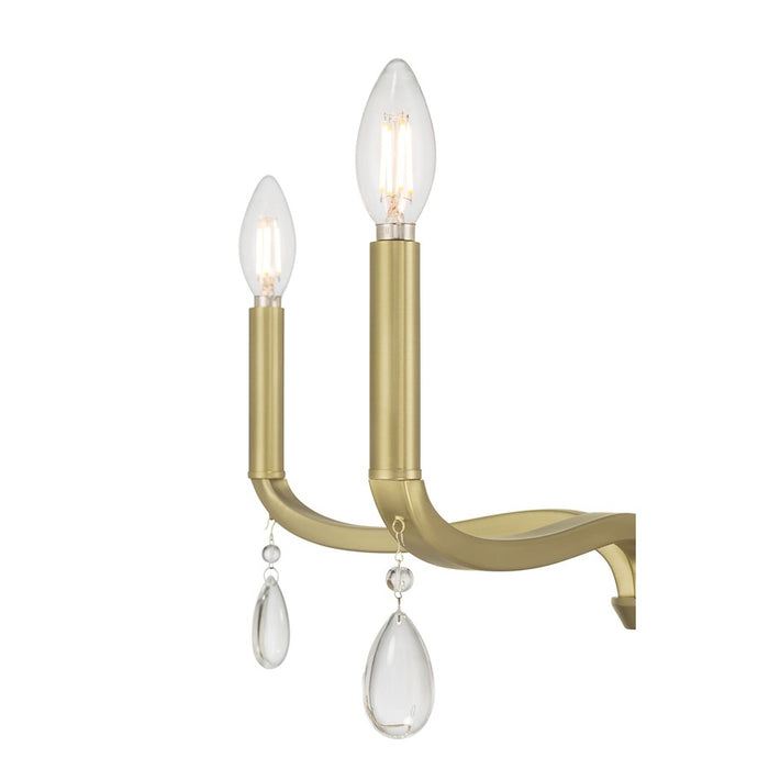 Millennium Lighting Viremont 4Lt Chandelier, Vintage Brass