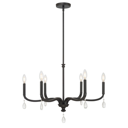 Millennium Lighting Viremont 6 Light Chandelier, Matte Black