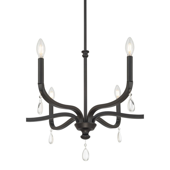 Millennium Lighting Viremont 6 Light Chandelier, Matte Black