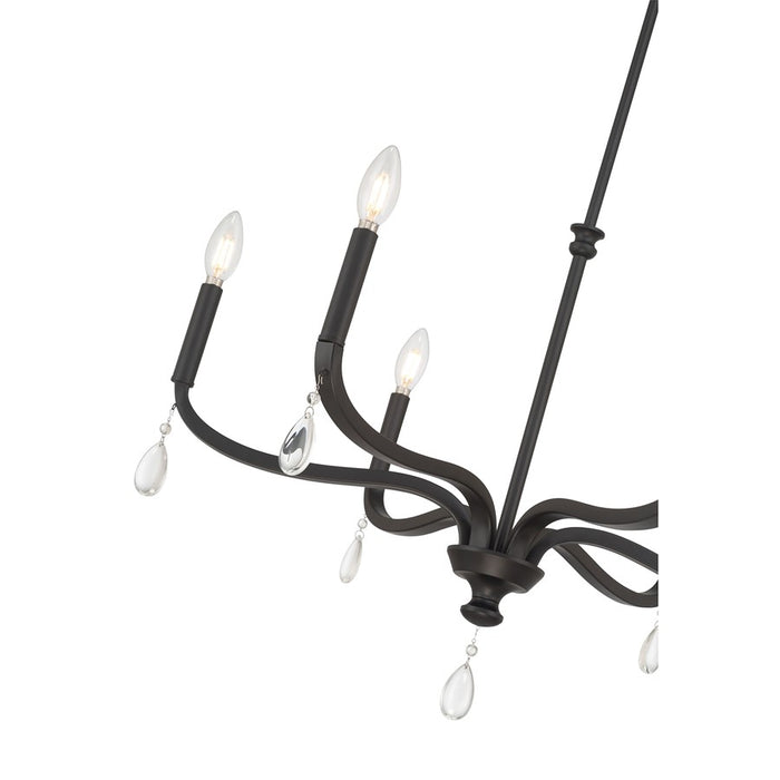 Millennium Lighting Viremont 6 Light Chandelier, Matte Black
