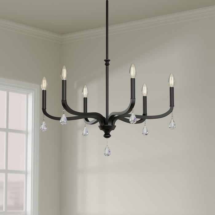Millennium Lighting Viremont 6 Light Chandelier, Matte Black