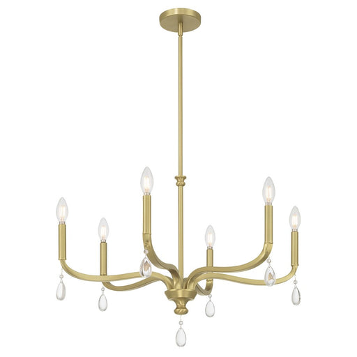 Millennium Lighting Viremont 6Lt Chandelier, Vintage Brass - 220106-VB