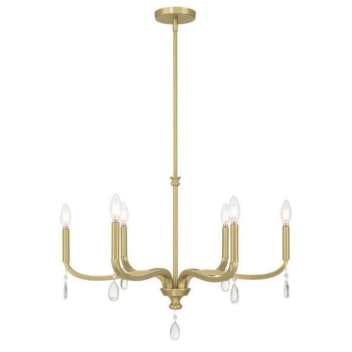 Millennium Lighting Viremont 6Lt Chandelier, Vintage Brass