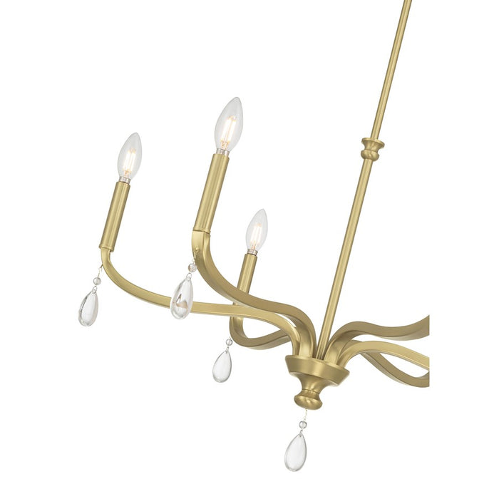 Millennium Lighting Viremont 6Lt Chandelier, Vintage Brass