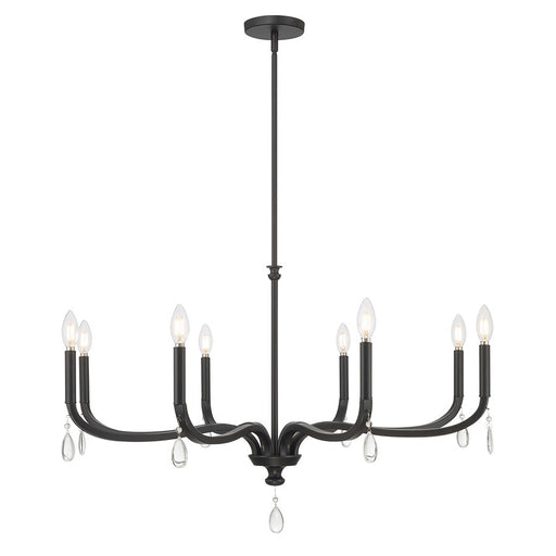 Millennium Lighting Viremont 8 Light Chandelier, Matte Black